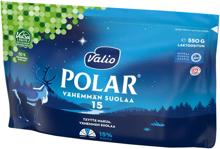 Valio Polar® Vähemmän suolaa 15 % e550 g ValSa®