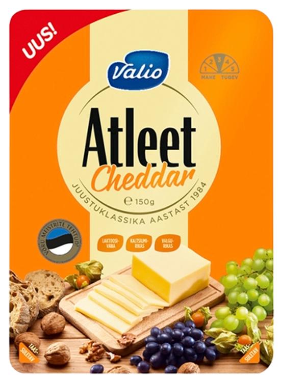 Atleet Cheddar juust, viilutatud, 150 g