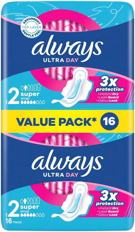 Always Hügieeniside Always Ultra S2 16tk