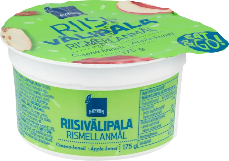 Rainbow Riisivälipala Omena-Kaneli 175g