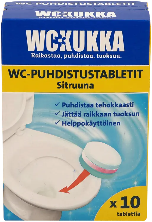 WC Kukka Sitruuna WC-Puhdistustabletti 10x25g