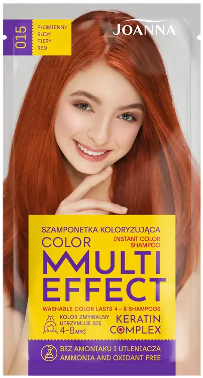 Joanna Multi Effect shampoo  Fiery Red 015