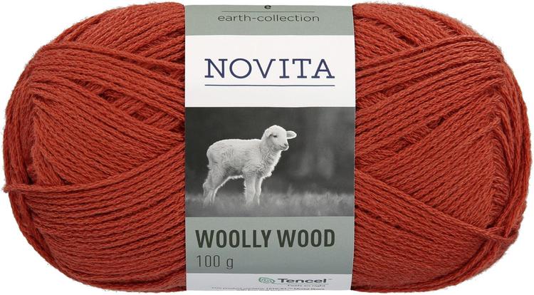 Novita Woolly Wood 100g 281 RUSKA