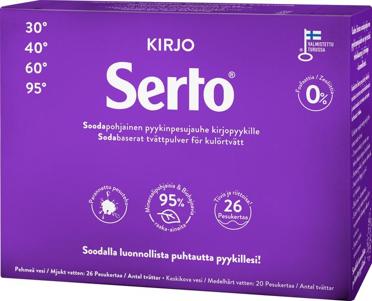 Serto 0,890kg Kirjo Pyykinpesujauhe