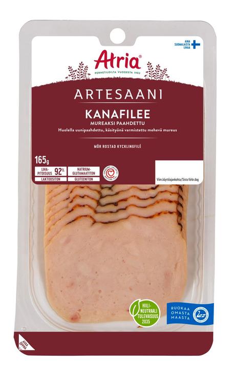 Atria Artesaani Mureaksi Paahdettu Kanafilee 165g