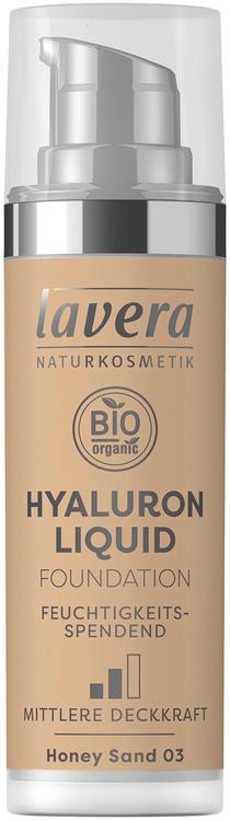 lavera Hyaluron Liquid Foundation meikkivoide 30 ml - Honey sand 03