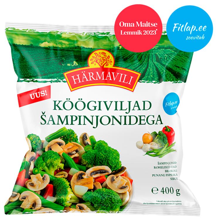 HÄRMAVILI Köögiviljad šampinjonidega 400g fitlap