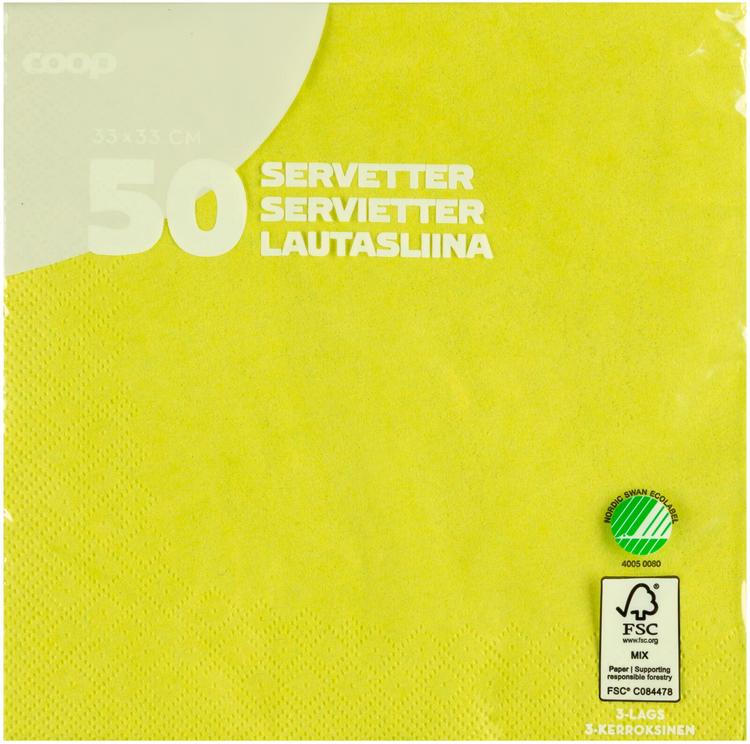 Salvrätik laim 33cm 50tk