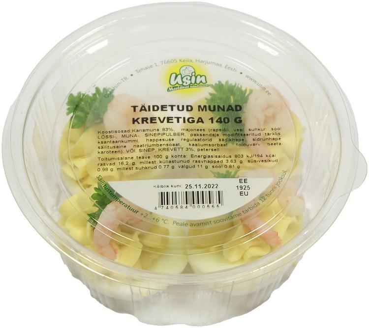 Täidetud munad krevetiga 140 g