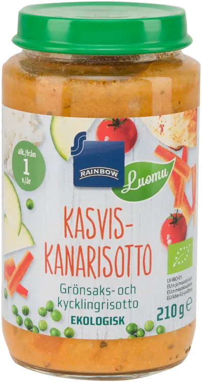 Rainbow kasvis-kanarisotto luomu 210 g 12 kk