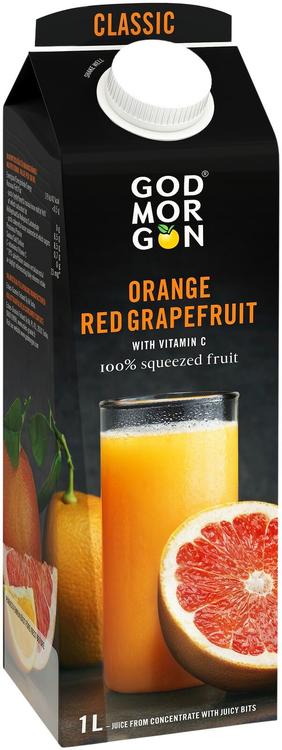 God Morgon Classic Appelsiini-verigreippi täysmehu 100% 1 L
