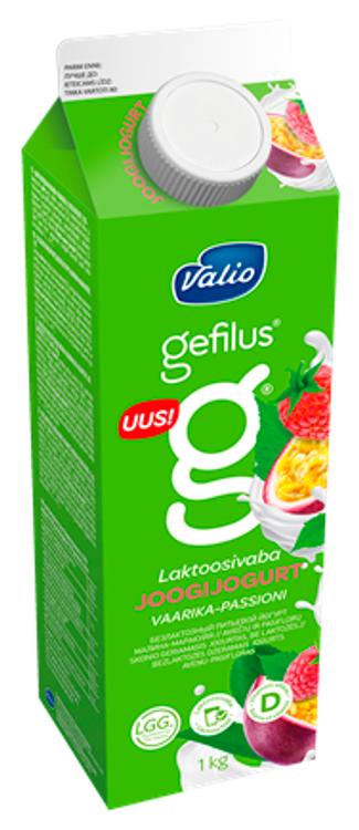 Gefilus joogijogurt vaarika-passioni laktoosivaba 1kg