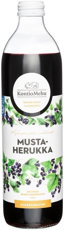 KontioMehu Mustaherukkamehutiiviste sokeroimaton 0,5 l