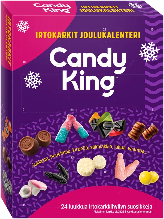 CandyKing Irtokarkit joulukalenteri 600g