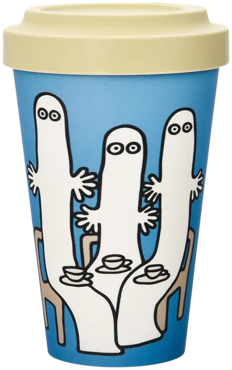 Moomin by Nordicbuddies take away muki Hattivatit kahvilla 450ml