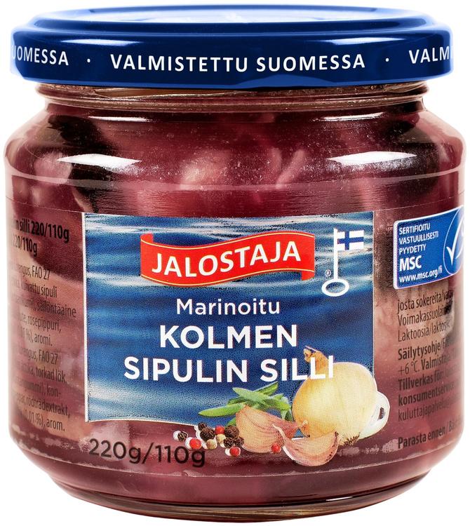 Jalostaja Marinoitu Kolmen sipulin silli 220/110g MSC