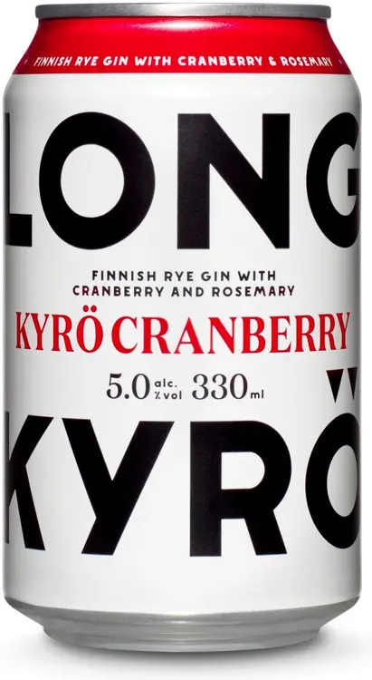 Kyrö Cranberry 5,0 til-% 0,33 l long drink tölkki