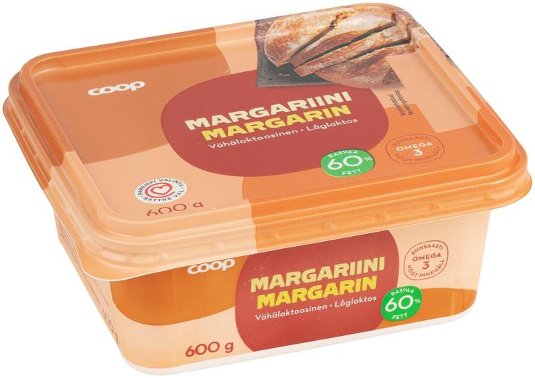 Coop margariin 60%, 600 g