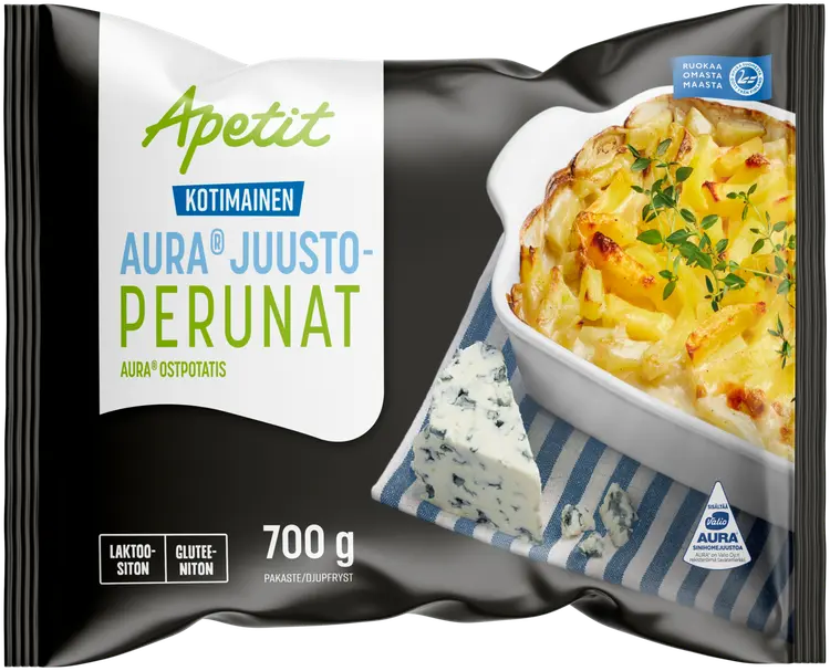 Apetit Kotimainen AURA ® juustoperunat pakaste 700g
