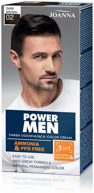 Joanna Power men hiusväri 02 tummanruskea permanent