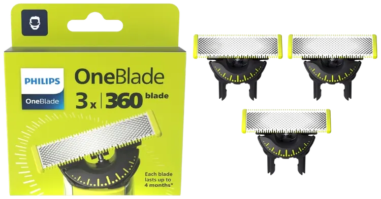 Philips Vaihtoterät OneBlade 360 3 kpl QP430/50