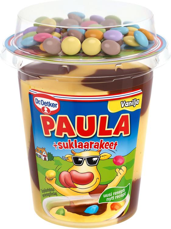 Dr. Oetker PAULA Vanilja-Suklaa vanukas +suklaarakeet 125g