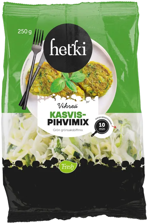 Fresh Hetki Kasvispihvimix Vihreä 250g