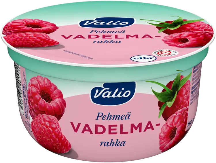 Valio pehmeä vadelmarahka 150 g laktoositon