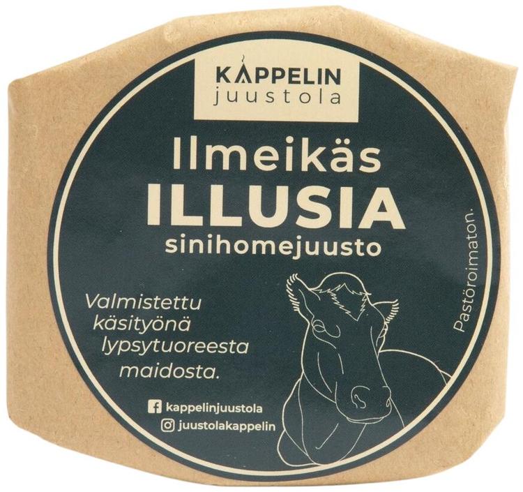 SINIHOMEJUUSTO ILMEIKÄS ILLUSIA - 200G, PASTÖROIMATON