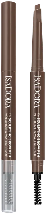 Isadora Sculpting Brow Pen With Brush kulmakynä 82 Medium Brown 0,2 g