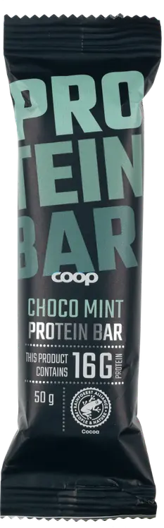 Coop proteiinipatukka minttu ja kaakao 50 g