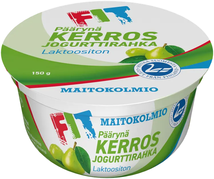 Maitokolmio FIT Kerrosjogurttirahka Päärynä 150 g laktoositon