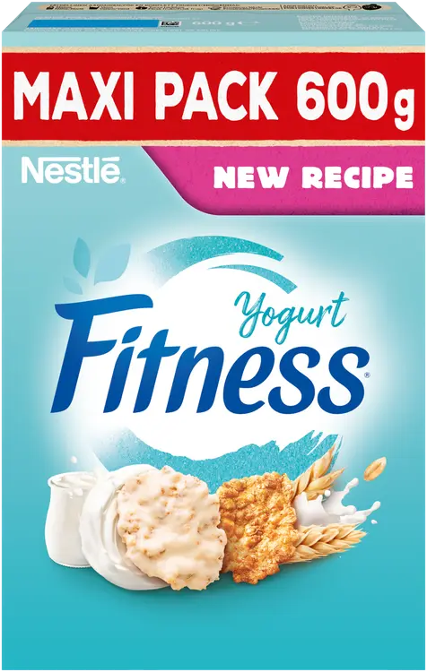 Nestlé Fitness 600g Yogurtflakes hiutaleita täysjyvävehnästä-, -kaurasta ja riisistä sekä jogurttikuorrutettuja hiutaleita