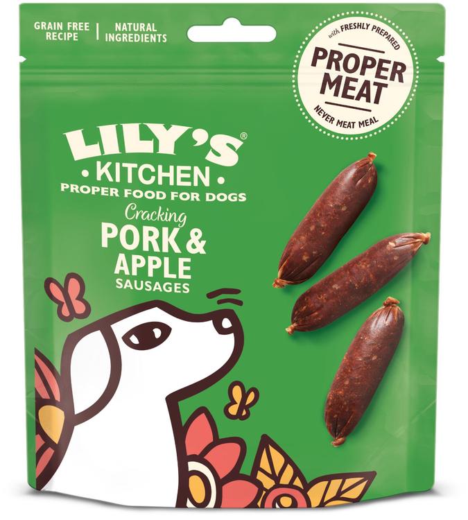 Lily's Kitchen 70g Cracking Pork and Apple Sausages koiranherkku