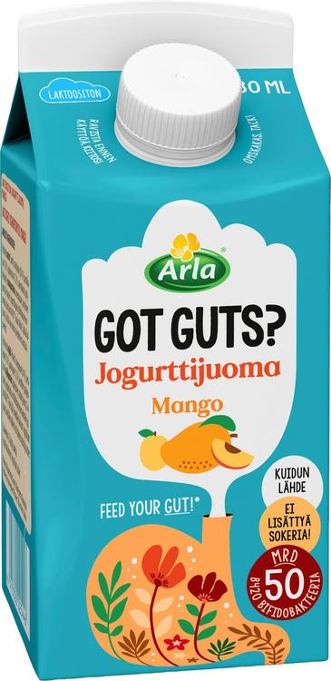 Arla Got Guts? laktoositon mango jogurttijuoma 330 ml