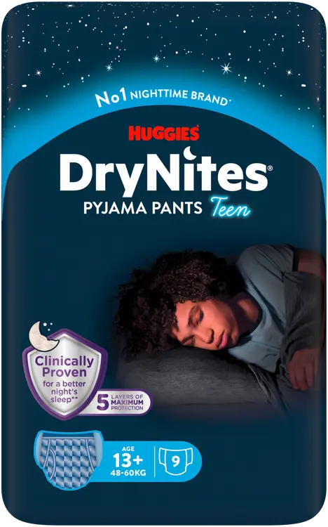 Huggies DryNites poika 9kpl 13+ vuotta