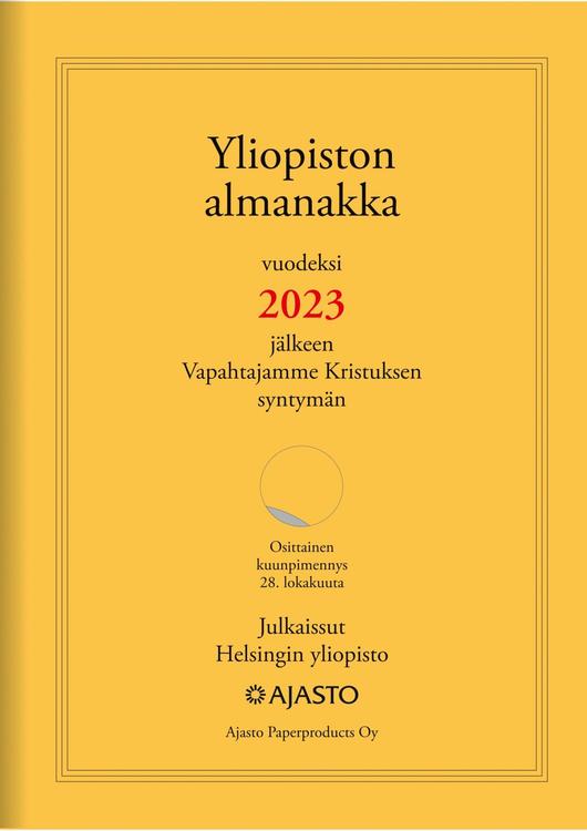 Pöytäkalenteri Yliopiston almanakka A4