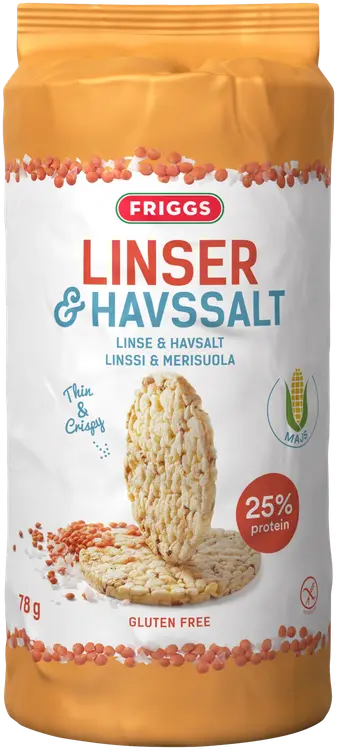 Friggs Gluteeniton Maissikakku Linssi & merisuola 78g