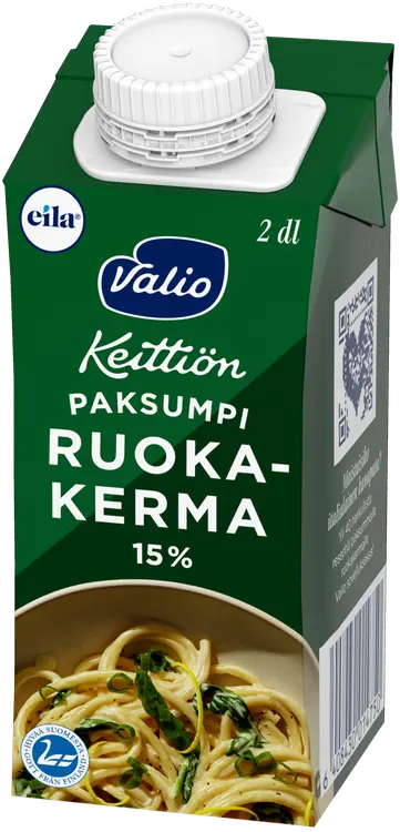 Valio Keittiön paksumpi ruokakerma 15 % 2 dl UHT laktoositon