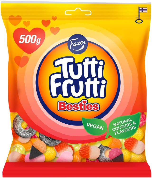Fazer Tutti Frutti Besties karkkipussi 500g