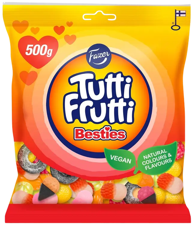 Fazer Tutti Frutti Besties karkkipussi 500g