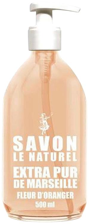 Savon Le Naturel Extra Pur de Marseille Fleur D'Oranger nestesaippua 500ml