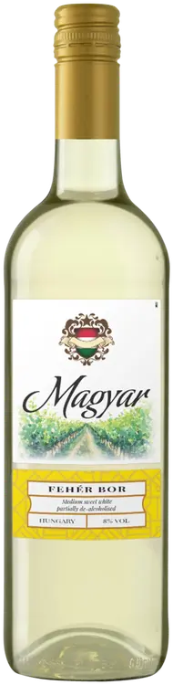Magyar Feher Bor 8 til-% 75cl plo