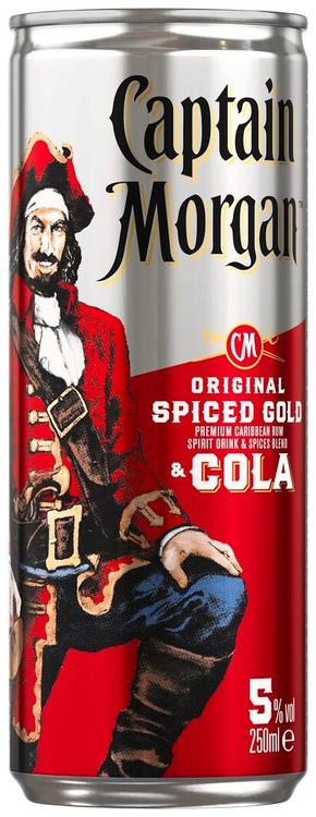 Captain Morgan&Cola muu alkohoolne jook 5%vol 250ml