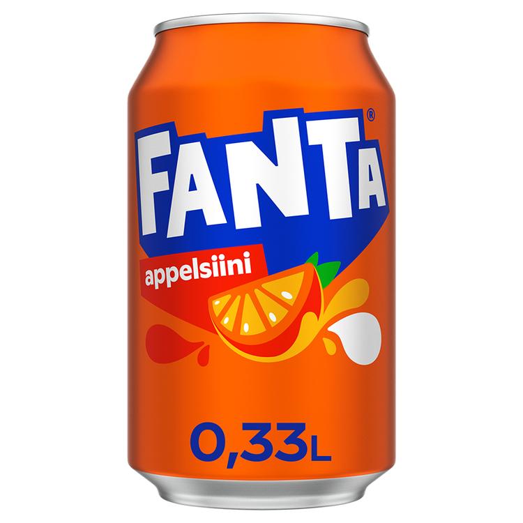 Fanta Appelsiini virvoitusjuoma tölkki 0,33 L
