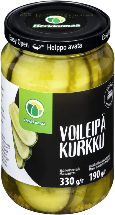 Herkkumaa voileipäkurkku 330/190g