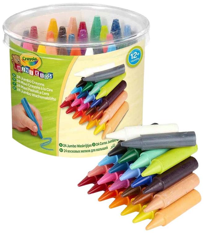 Mini kids jumbo rasvakriidid 24 tk.