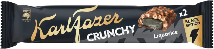 Karl Fazer Crunchy Black Edition suklaapatukka 55g