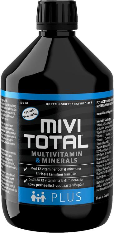 Mivitotal Plus vitamiini-kivennäisainevalmiste 500ml