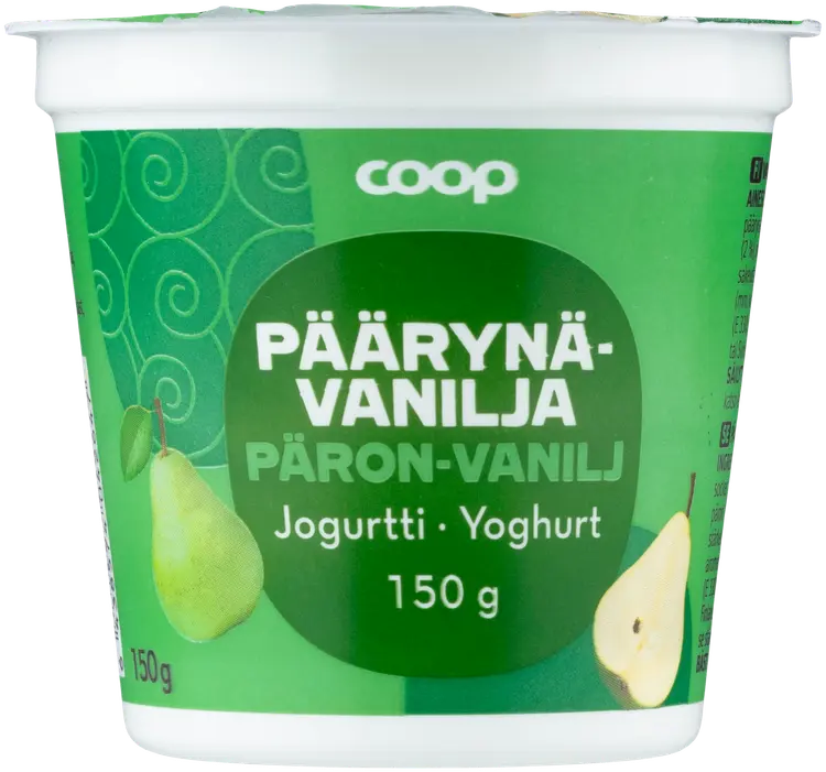 Coop päärynä-vaniljajogurtti 150 g